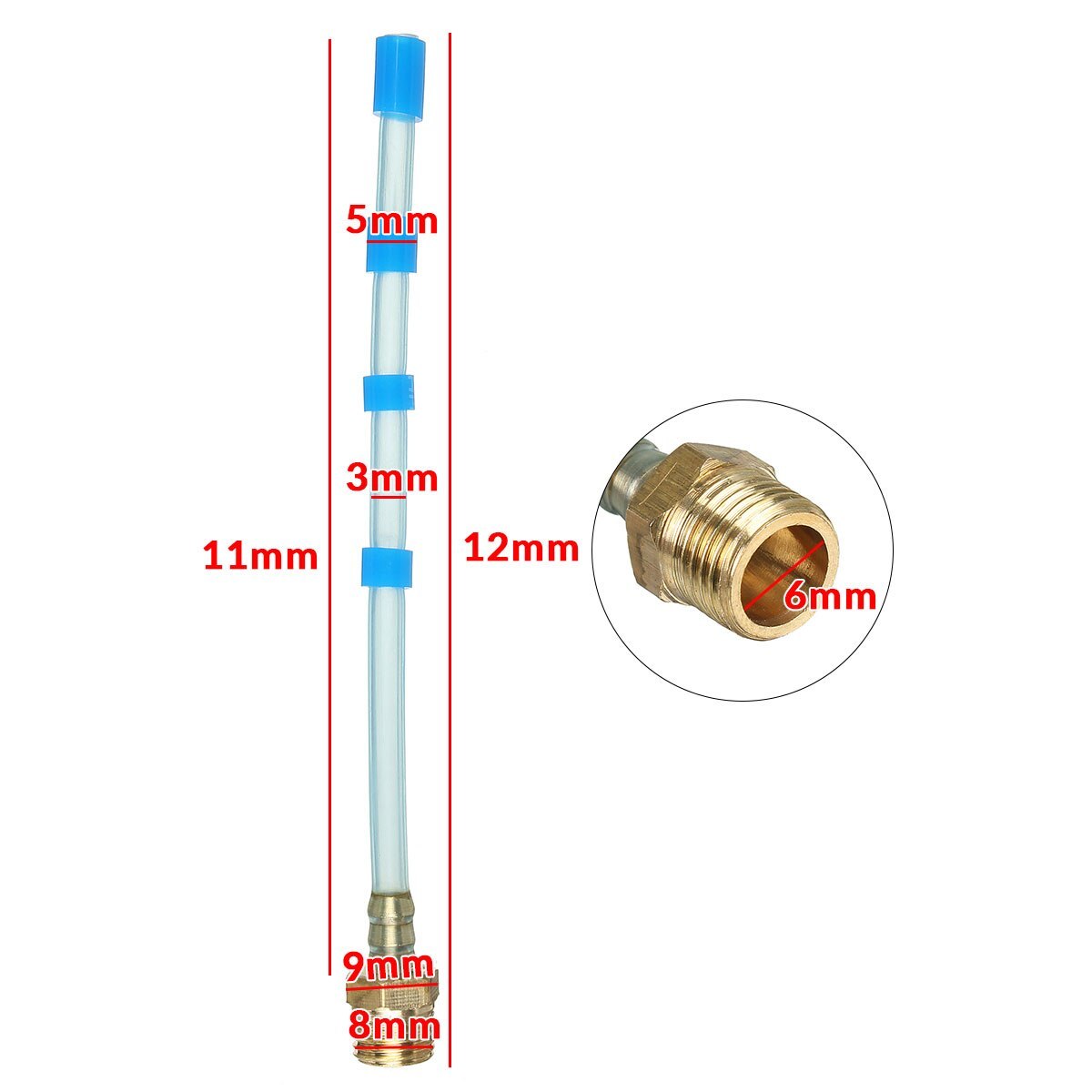 Cleaning gun accessories rotating hose